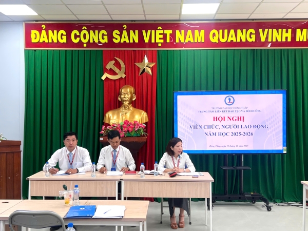 Hội nghị viên chức, người lao động Trung tâm Liên kết Đào tạo và Bồi dưỡng năm học 2025–2026