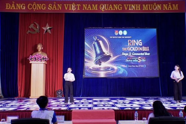 TUỔI TRẺ ĐẠI HỌC ĐỒNG THÁP TỰ TIN HỘI NHẬP TẠI HỘI THI RUNG CHUÔNG VÀNG NĂM 2026