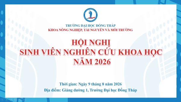 Hội nghị Sinh viên Nghiên cứu Khoa học năm 2026