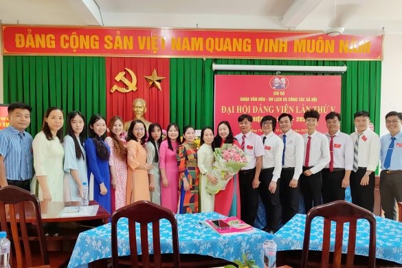 ĐẠI HỘI ĐẢNG VIÊN CHI BỘ KHOA VĂN HÓA – DU LỊCH VÀ CÔNG TÁC XÃ HỘI, LẦN THỨ V, NHIỆM KỲ 2025 – 2027
