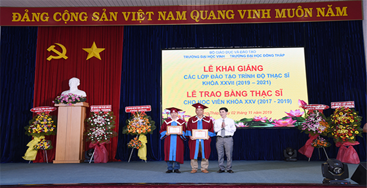 Khai giảng đào tạo trình độ thạc sĩ khóa XXVII và trao bằng thạc sĩ khóa XXV