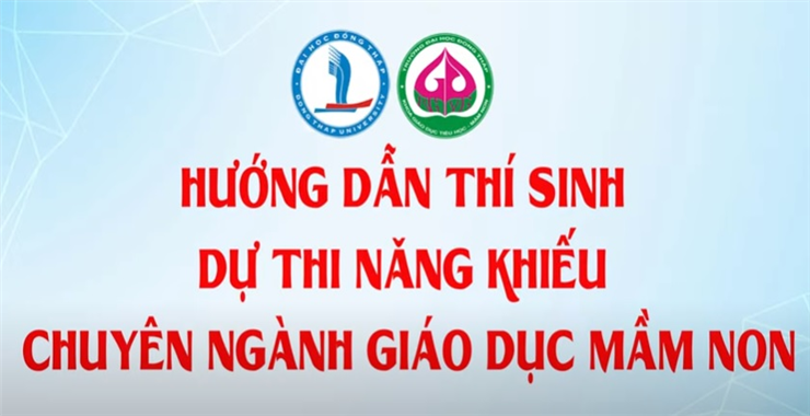 HƯỚNG DẪN THI NĂNG KHIẾU NGÀNH MẦM NON NĂM 2021