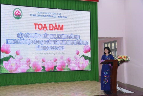 Tọa đàm về công tác phối hợp đào tạo giáo viên mầm non và tiểu học