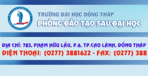 Học phí hệ đào tạo sau đại học năm học 2020 – 2021 của Trường Đại học Đồng Tháp 