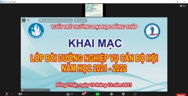 Tập huấn Bồi dưỡng nghiệp vụ cho cán bộ Hội cơ sở năm học 2021 – 2022 chủ đề “Chuyển đổi số”